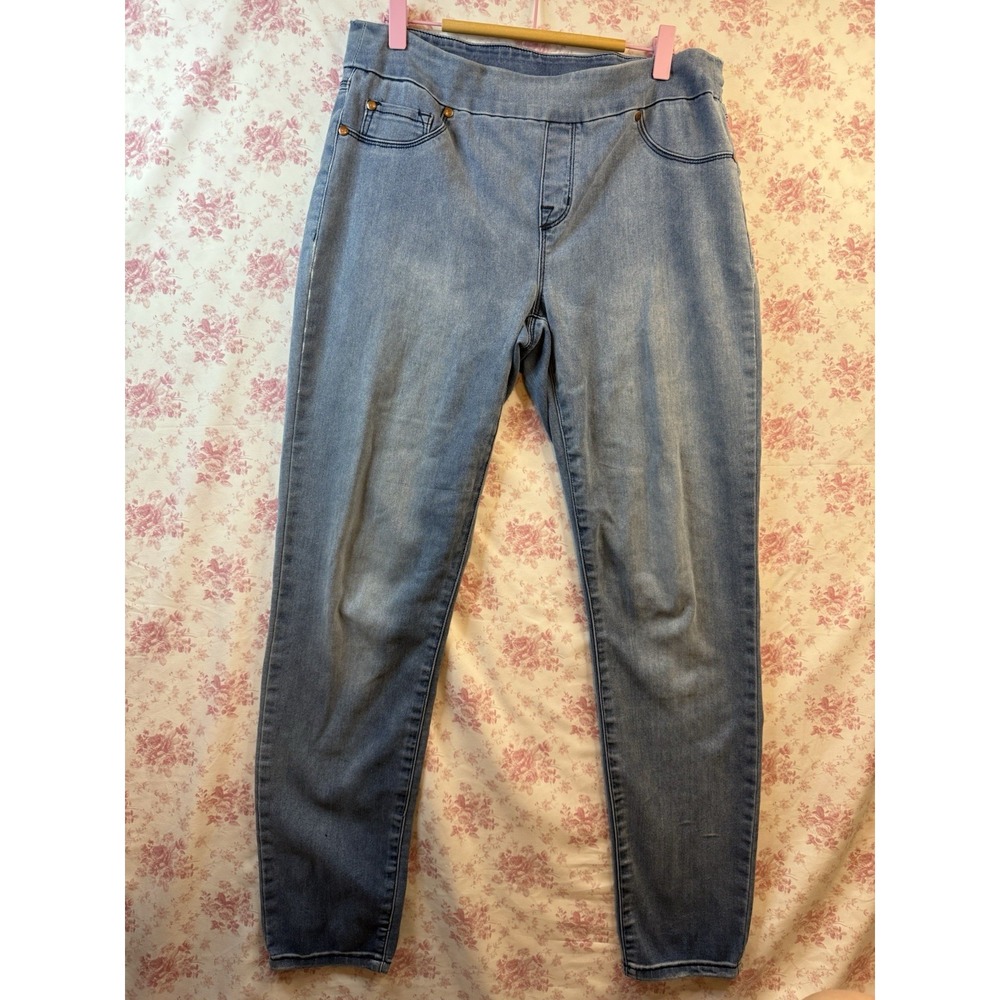 Tribal Jeans Women's Size 8 Pull On Stretch Skinny Jeans Blue Denim